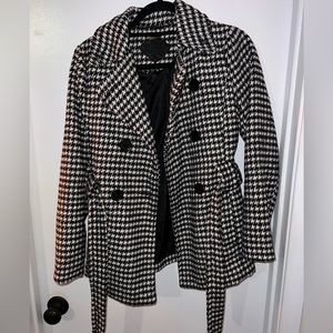 Jou Jou houndstooth coat
